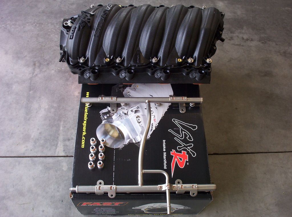 FSFast 102 Intake LS7 with fuel rails and spacers CorvetteForum
